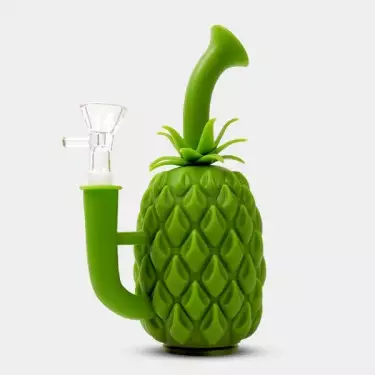 Bong Piña Silicona verde