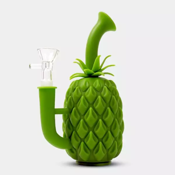 Bong Piña Silicona verde