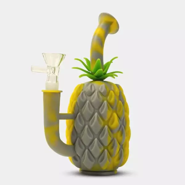 Bong Piña Silicone com cristal Cazolet - GB A marca verde