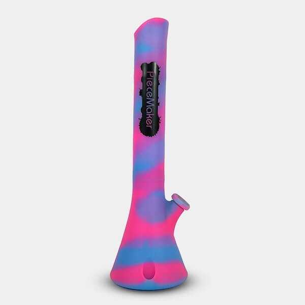 Bong de Silicona Kahuna azul y rosa