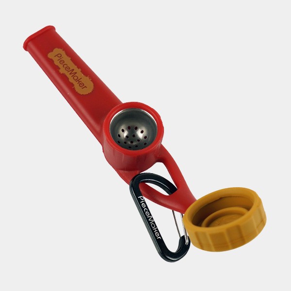 Pipa de Silicona Karma Go rojo abierto