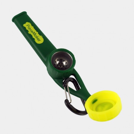 Pipa de Silicona Karma Go verde abierto