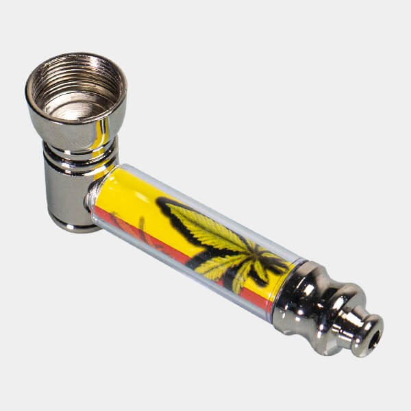 Set de Pipa de Metal con Filtros y Mechero hoja pipa