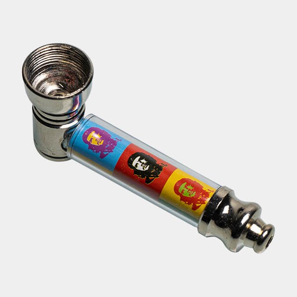 Set de Pipa de Metal con Filtros y Mechero che pipa