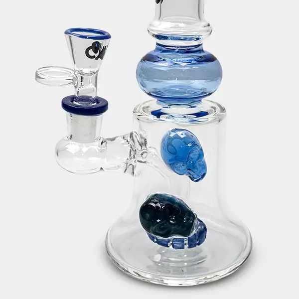 Double Skull Rig 22cm by Calvo Glass - GB The Green Brand