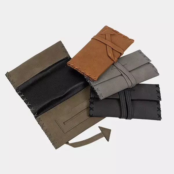 View Tabaquera Imitación Piel con Cremallera