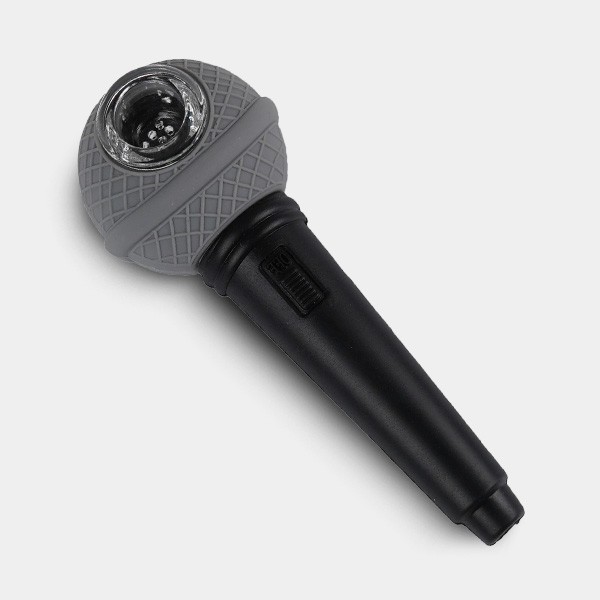Pipa de Silicona Micrófono gris