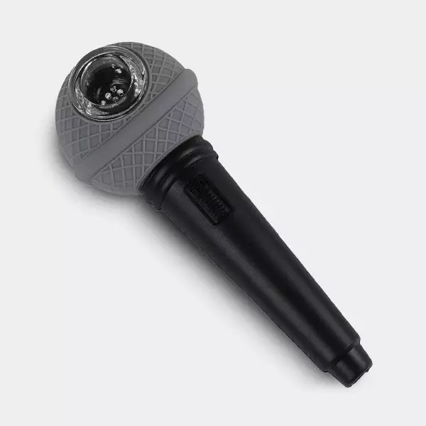 Pipa de Silicona Micrófono gris