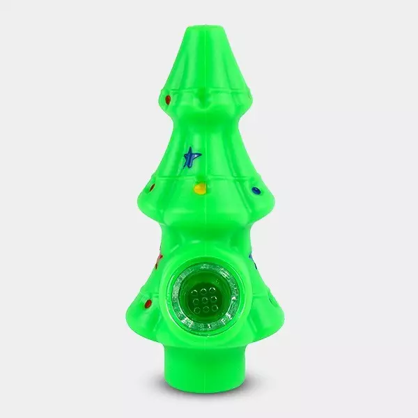 View Christmas Tree Silicone Pipe - GB The Green Brand