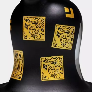 Bong de Cristal Mixed Golden Round Base 22cm detalle