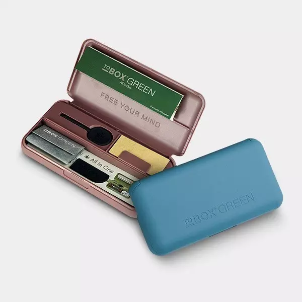 View Tobox Green All in One Cigarette Case for cannabis - GB The Green Brand