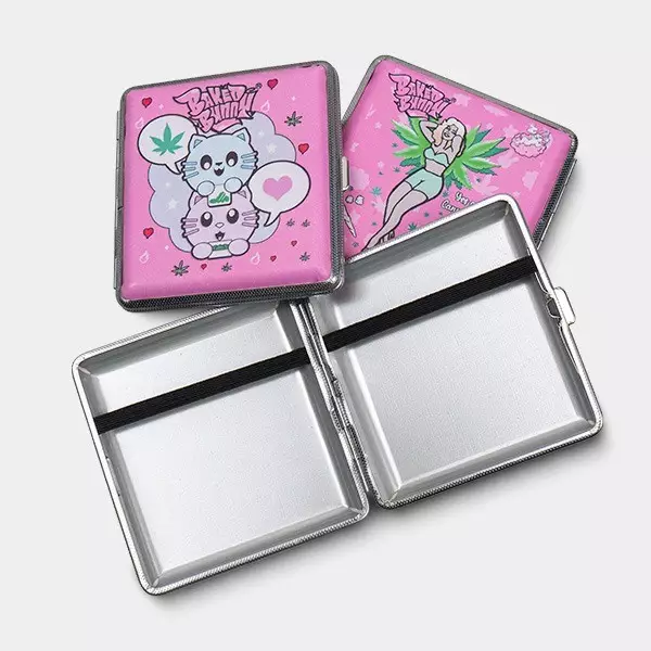 View Cigarreira Rosa de Metal - GB The Green Brand