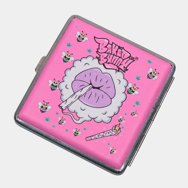 Pitillera Rosa de Metal lips