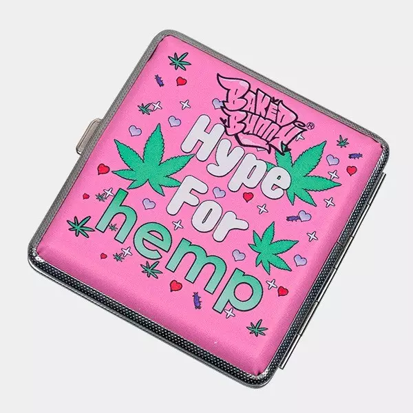 Pink Metal Cigarette Case