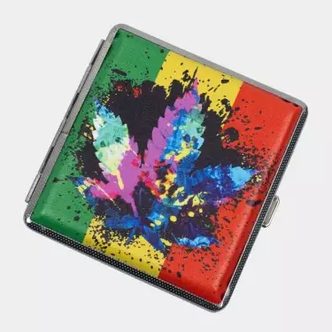 Cigarreira de Metal Rasta