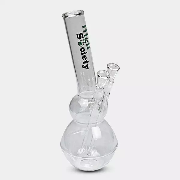 View Glass Bong with Double Bowl - GB The Green Brand