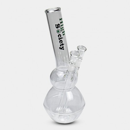 Bong de Cristal con Doble Cazoleta