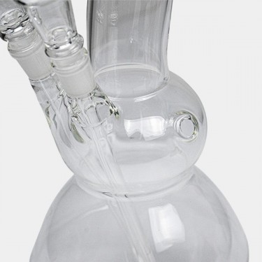 Bong de Cristal con Doble Cazoleta detalle orificio