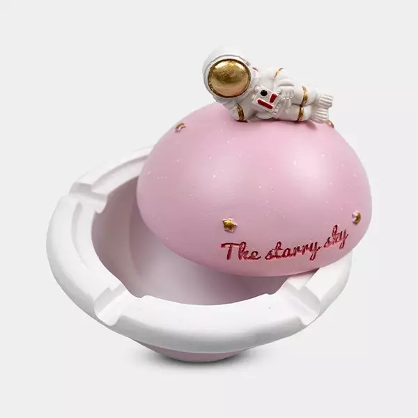 ASHtronaut Pink Ashtray ASHtronaut Pink Ashtray - GB The Green Brand