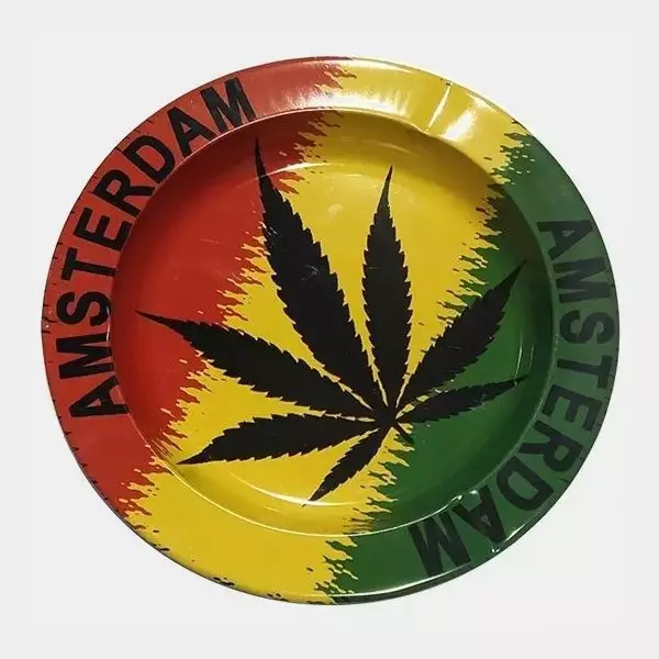 Cenicero de Metal Marihuana amsterdam