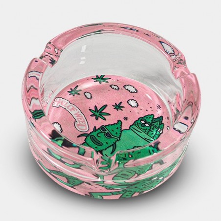 Cenicero de Cristal Hall of Weed Rosa