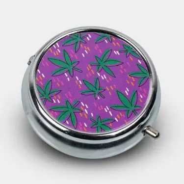 Cenicero Portátil Champ Hojas morado