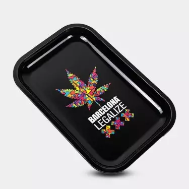 'Legalize' Rolling Tray 29 x 19 cm (11.4 x 7.4 in) - GB The Green Brand