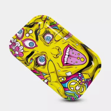 Psychedelic Girl Rolling Tray - GB The Green Brand