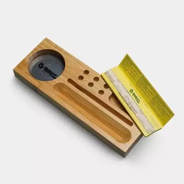 Small bamboo portable rolling tray G-ROLLZ - GB The Green Brand