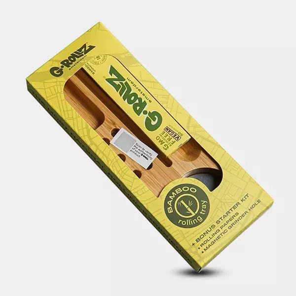 Small bamboo portable rolling tray G-ROLLZ - GB The Green Brand