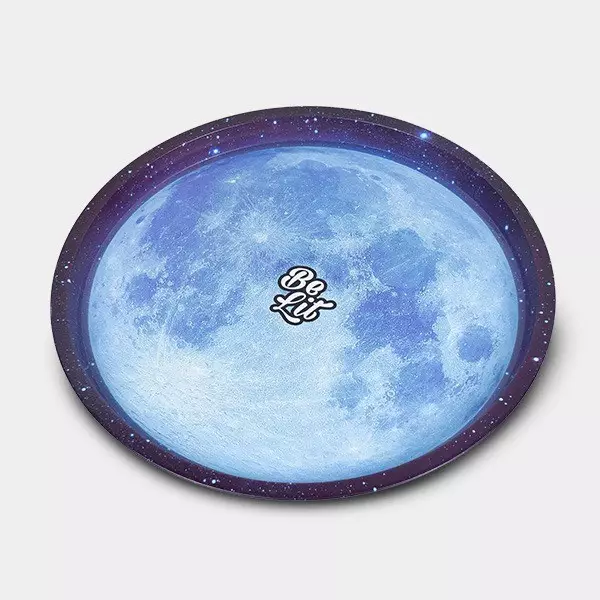 View Blue Moon Round Rolling Tray - GB The Green Brand