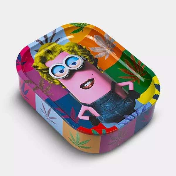 Caixa de Metal com Bandeja para Enrolar 'Marilyn'