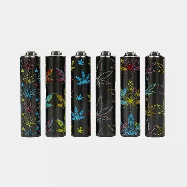 View Clipper Mini capa de metal néon folhas