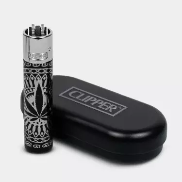 Leaves Premium Clipper metal lighter - GB The Green Brand