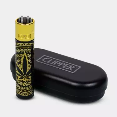 Leaves Premium Clipper metal lighter - GB The Green Brand