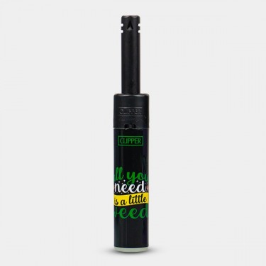 Mechero Clipper Minitube Little Weed frase