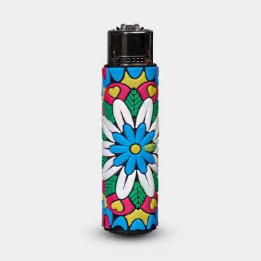 Mechero Clipper Hippie Passion 3 con Funda de Silicona 4