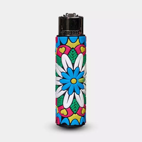Clipper Hippie Passion 3 Lighter with Silicone Case - GB The Green Brand