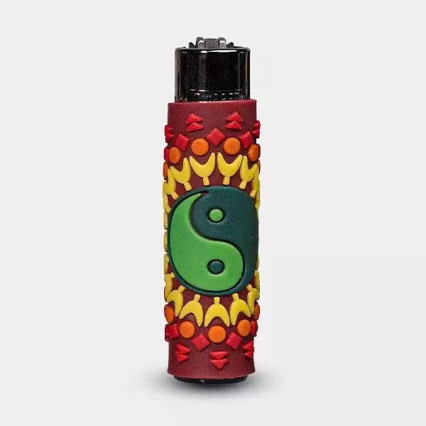 Mechero Clipper Hippie Passion 3 con Funda de Silicona 5