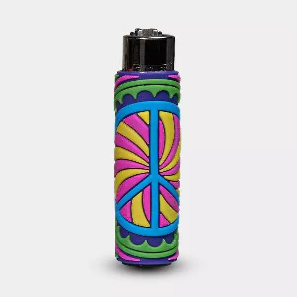 Clipper Hippie Passion 3 Lighter with Silicone Case