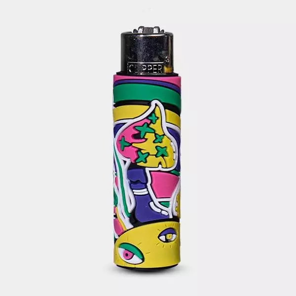 Mechero Clipper con Funda de Silicona Mush World 1