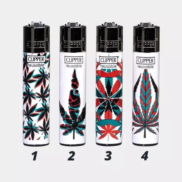 View Clipper Neon Leaves 4 Lighter - GB The Green Brand