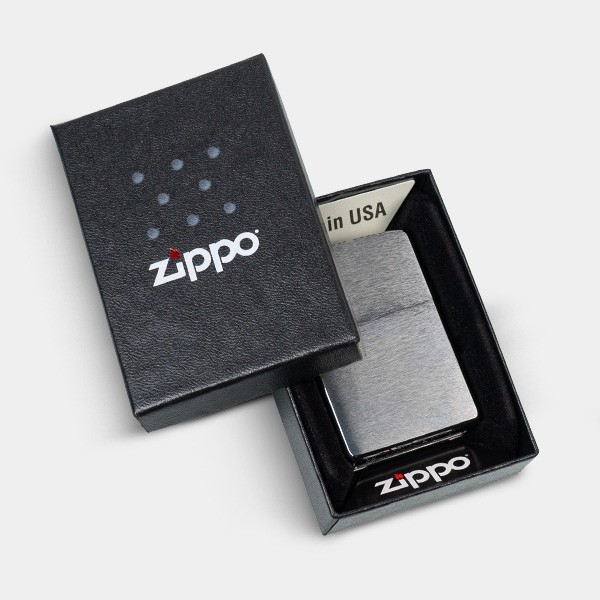 Zippo Cromo Liso Mate caja
