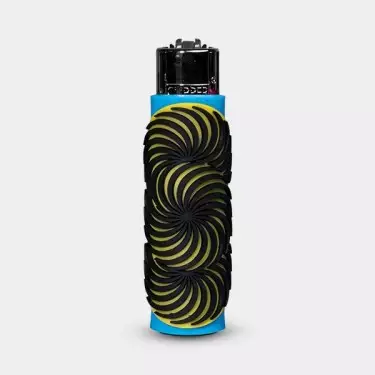 Clipper Illusion Arts Lighter with Silicone Case - GB The Green Brand