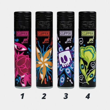 Clipper Psycho Flowers Jet Flame
