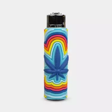 Mechero Clipper Funda de Silicona Vibrant Weed - GB The Green Brand