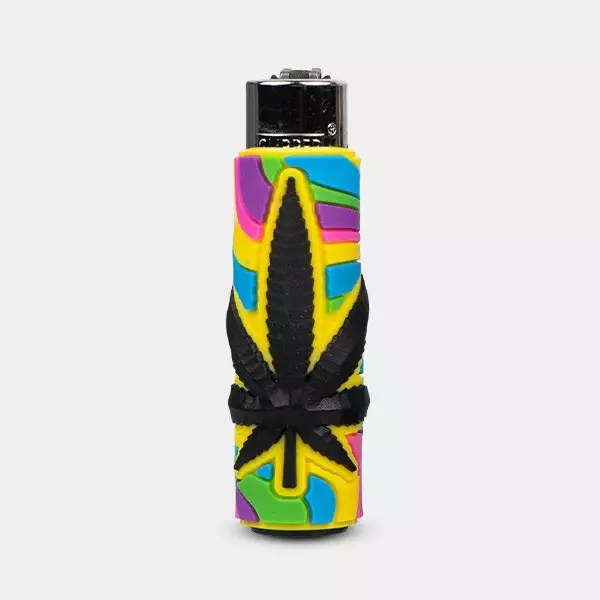 Clipper Vibrant Weed with Silicone Case Lighter