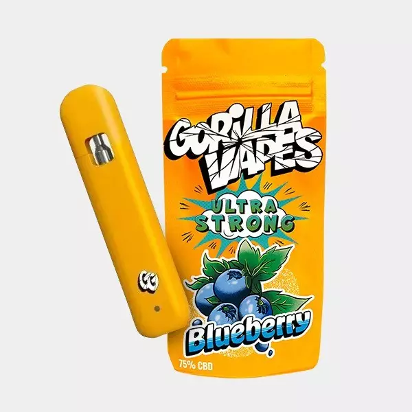 View Gorilla Vape 'Blueberry' CBD 75% Gorilla Grillz