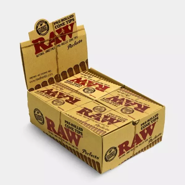 RAW Pre-Rolled Cone Tips RAW Pre-Rolled Cone Tips display