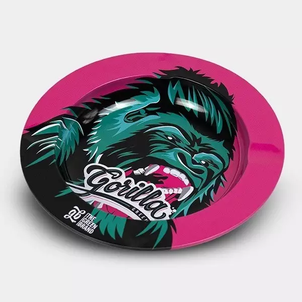 View Resilient GB Gorilla Metal Ashtray - GB The Green Brand